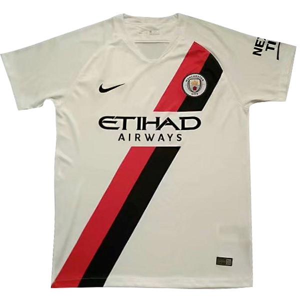 Trikot Trainingsshirt Manchester City 2018-19 Weiß Fussballtrikots Günstig